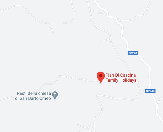 map of location Pian di Cascina