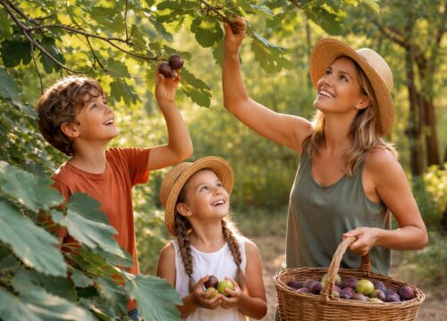 Fruit Picking at Umbriawithkids.net Pian di Cascina - UmbriaWithKids.net
